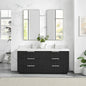 Santarem 72" Double Bath Vanity in Oak Weathered Black