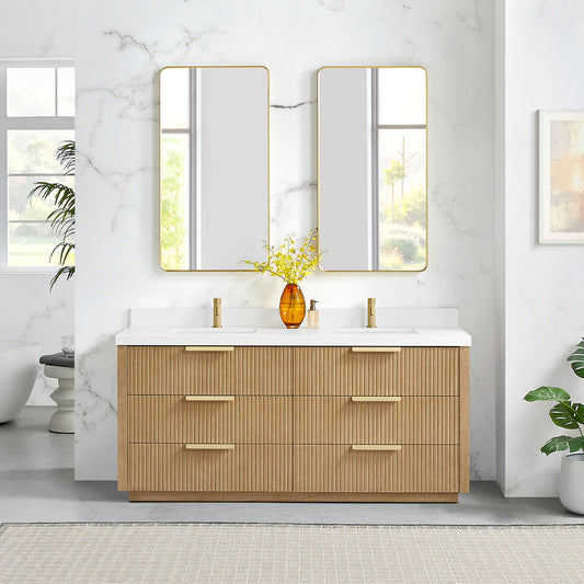 Santarem 72" Double Bath Vanity in Washed Ash Grey