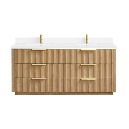 Santarem 72" Double Bath Vanity in Washed Ash Grey