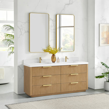 Santarem 72" Double Bath Vanity in Washed Ash Grey