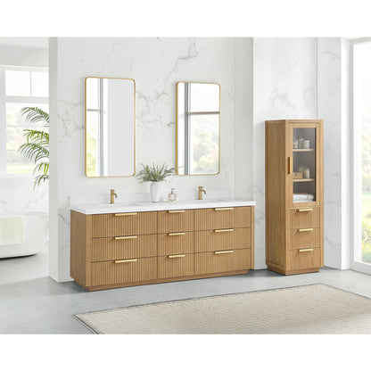 Santarem 84" Double Bath Vanity in Washed Ash Grey