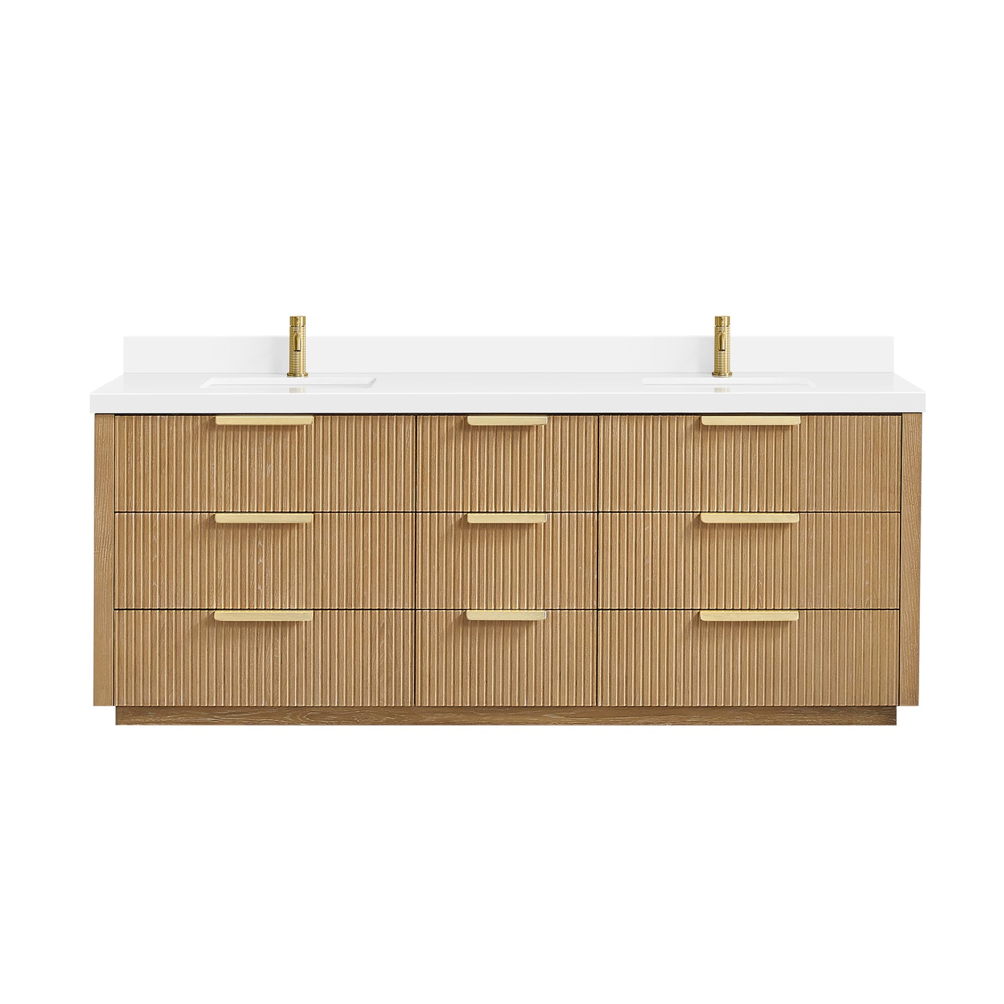 Santarem 84" Double Bath Vanity in Washed Ash Grey