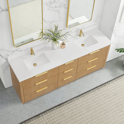 Santarem 84" Double Bath Vanity in Washed Ash Grey
