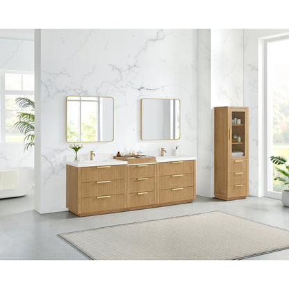 Santarem 96" Combined Double Bath Vanity in Washed Ash Grey