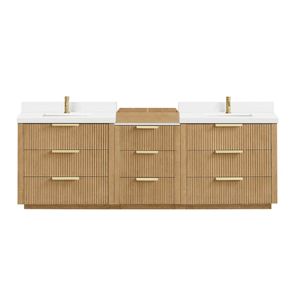 Santarem 96" Combined Double Bath Vanity in Washed Ash Grey