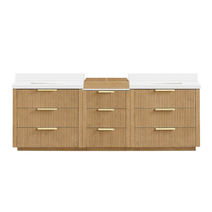 Santarem 96" Combined Double Bath Vanity in Washed Ash Grey