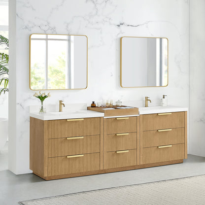 Santarem 96" Combined Double Bath Vanity in Washed Ash Grey