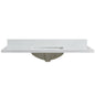Malaga 49" W x 22" D Composite Stone Vanity Top in Grain White with White Rectangular Single Sink
