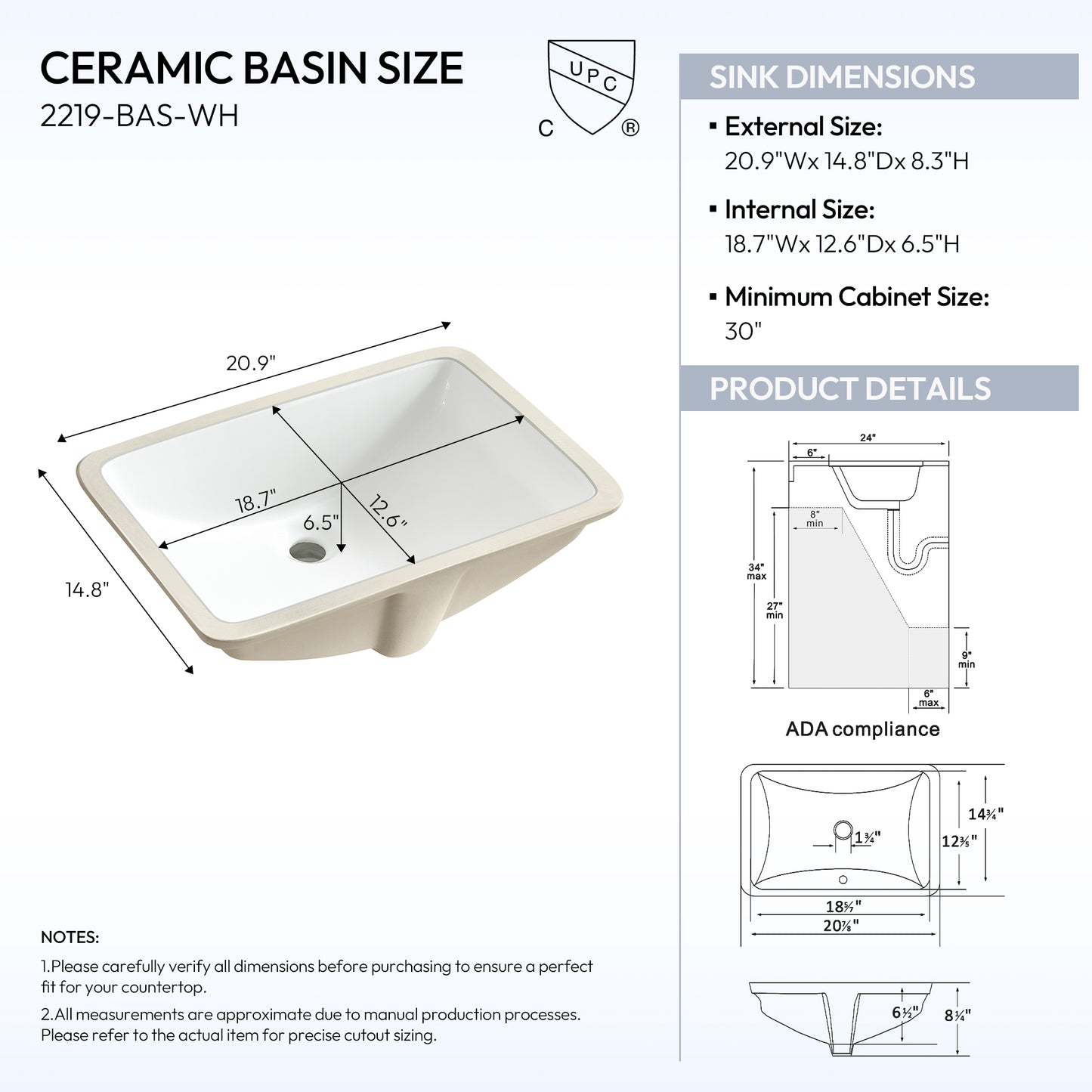 Zevio 49" W x 22" D Natural Marble Vanity Top in Carrara White with White Rectangular Single Sink