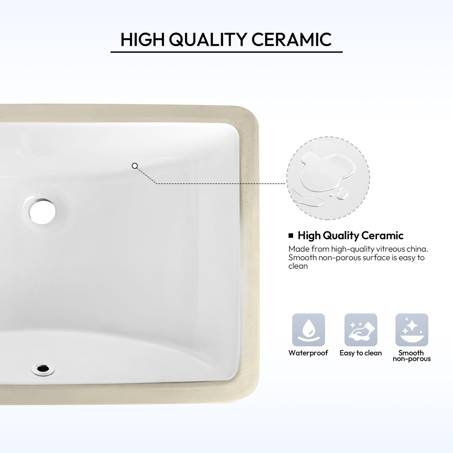 Zevio 49" W x 22" D Natural Marble Vanity Top in Carrara White with White Rectangular Single Sink