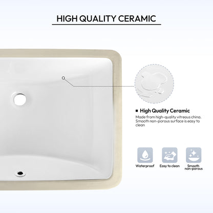 Zevio 49" W x 22" D Natural Marble Vanity Top in Carrara White with White Rectangular Single Sink