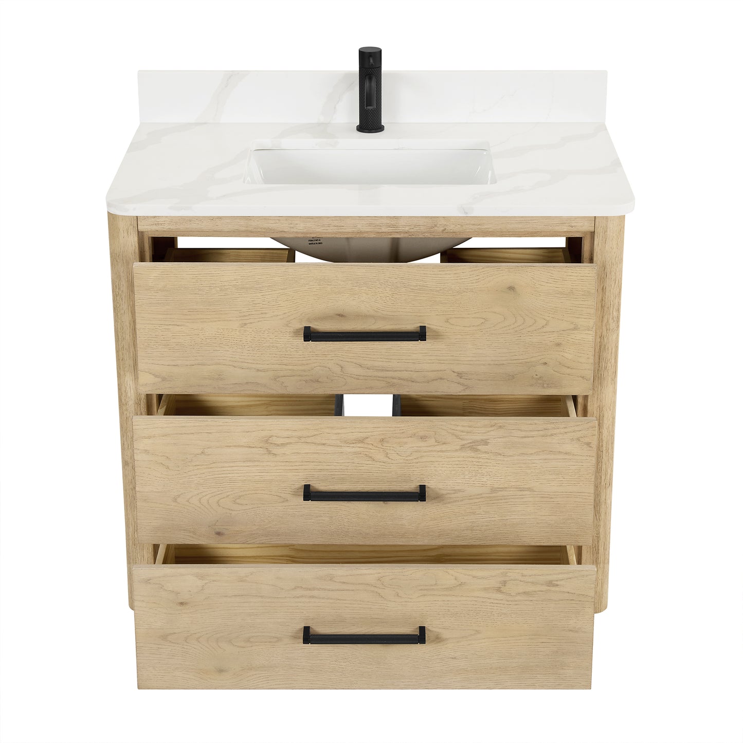 Porto 36" Free-standing Single Bath Vanity in Aged Natural Oak