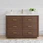 Porto 48" Free-standing Single Bath Vanity in Aged Dark Brown Oak