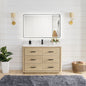 Porto 48" Free-standing Single Bath Vanity in Aged Natural Oak