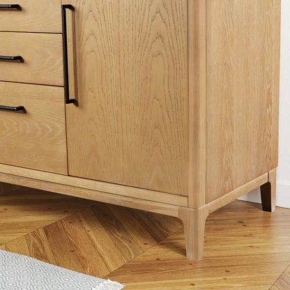 Gara 30" Free-standing Single Bath Vanity in Washed Ash Grey with White Grain Composite Stone Top