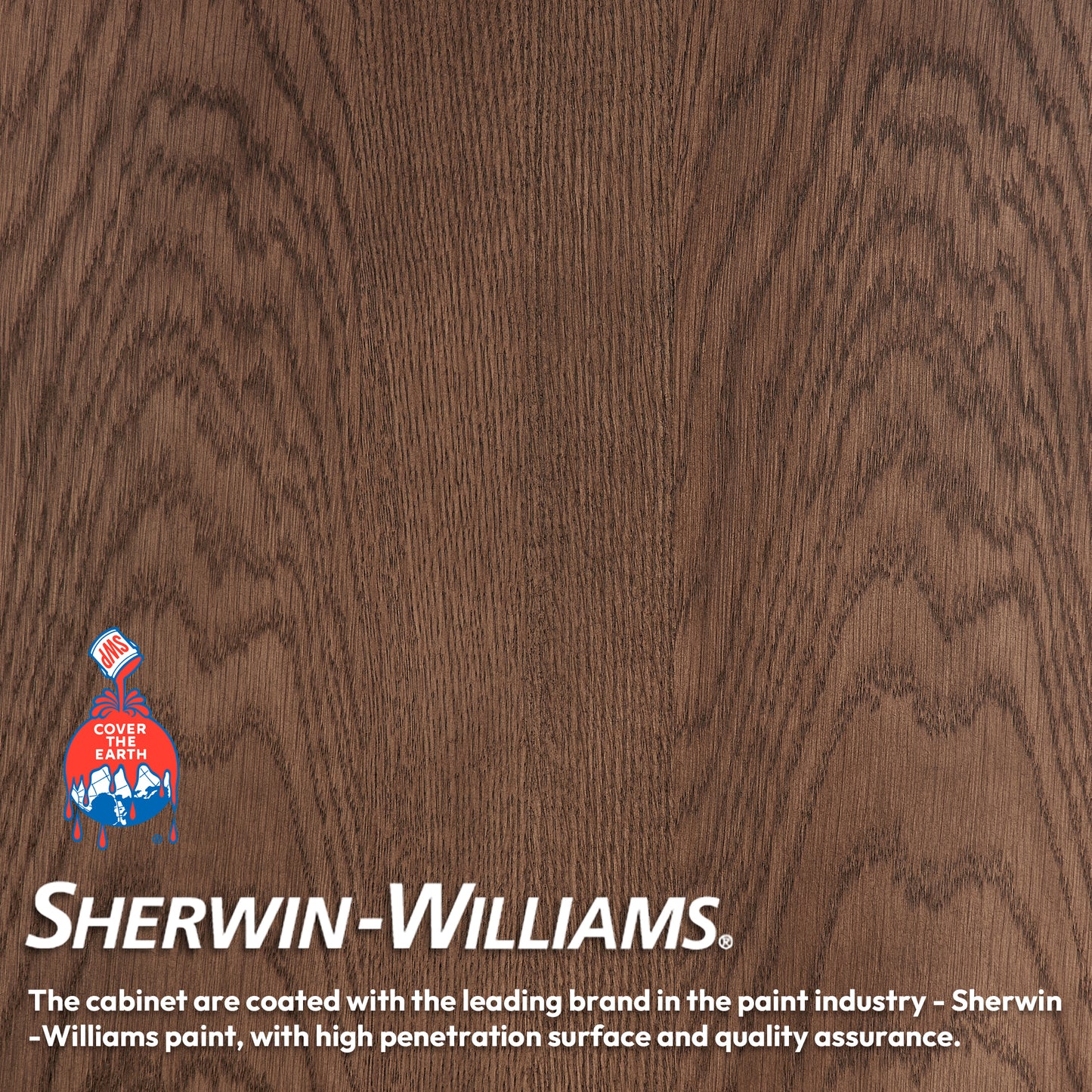 Oza 48" Free-standing Single Bath Vanity in Aged Dark Brown Oak