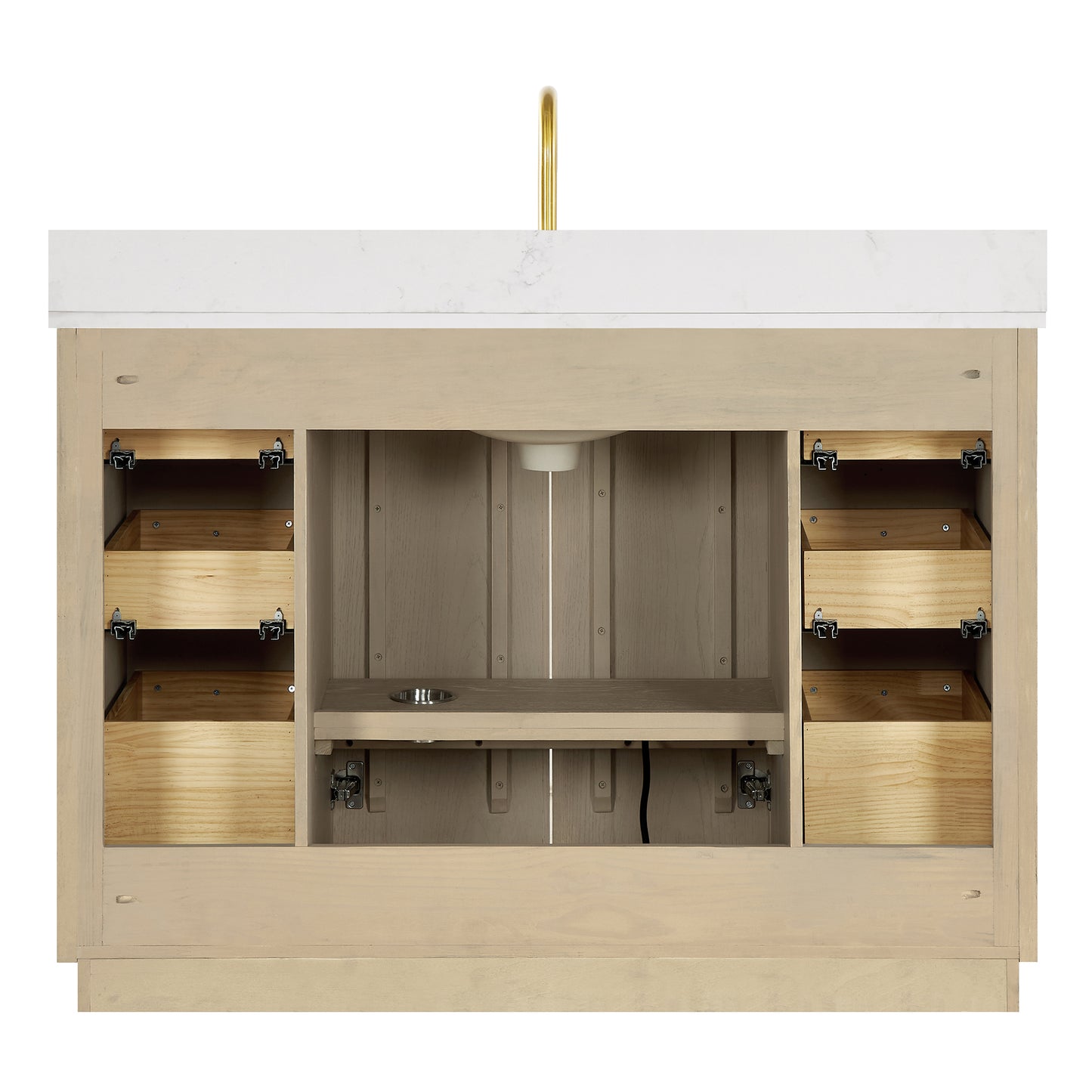 Oza 48" Free-standing Single Bath Vanity in Aged Natural Oak