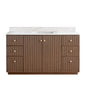 Oza 60" Free-standing Single Bath Vanity in Aged Dark Brown Oak