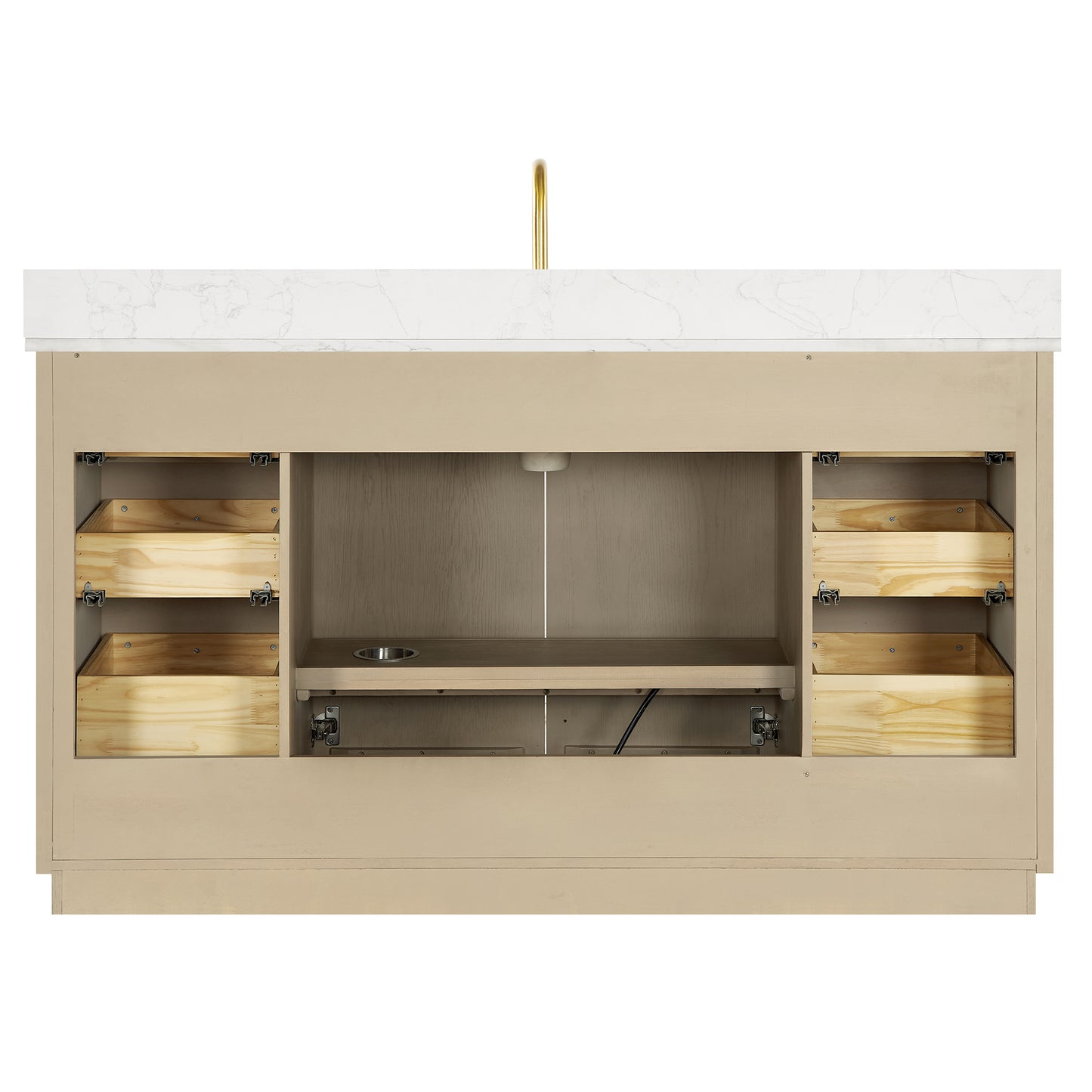 Oza 60" Free-standing Single Bath Vanity in Aged Natural Oak