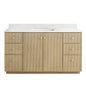 Oza 60" Free-standing Single Bath Vanity in Aged Natural Oak