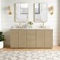 Oza 72" Free-standing Double Bath Vanity in Aged Natural Oak