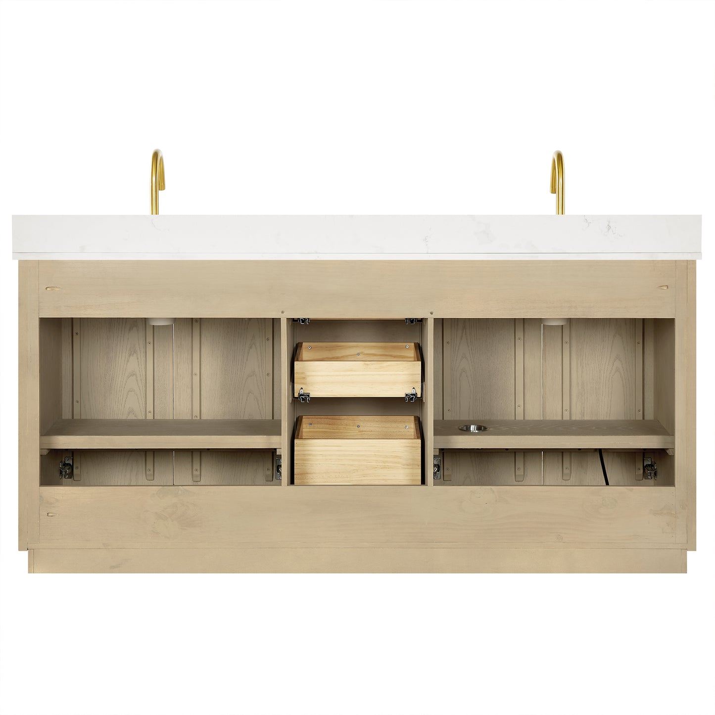 Oza 72" Free-standing Double Bath Vanity in Aged Natural Oak