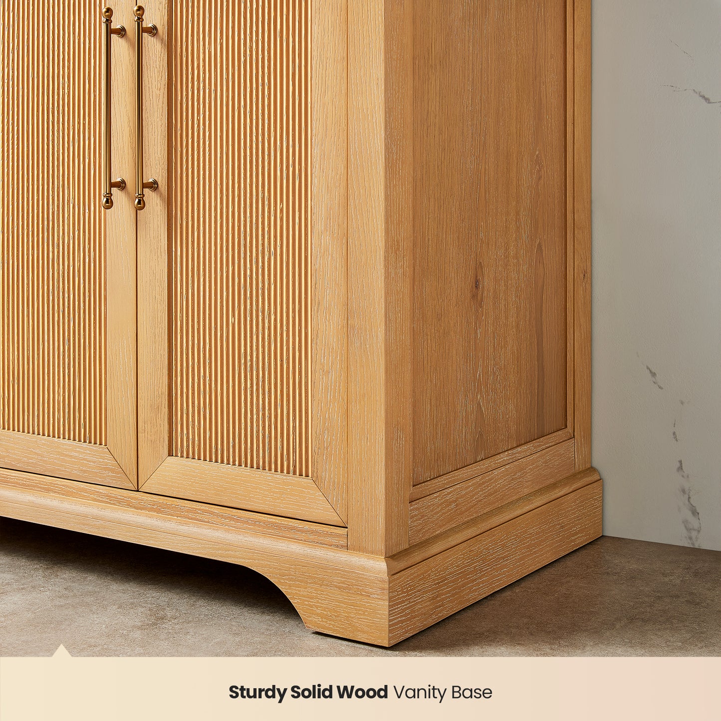 Tokyo 36" Single Bath Vanity in Oak Natural Brown