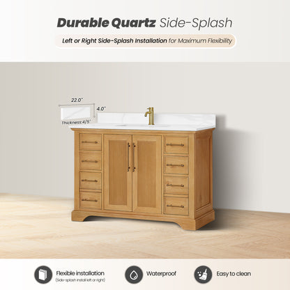 Tokyo 48" Single Bath Vanity in Oak Natural Brown