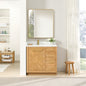 Jakarta 36" Freestanding Single Bath Vanity in Oak Natural Brown