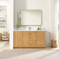 Jakarta 60" Freestanding Single Bath Vanity in Oak Natural Brown