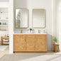 Jakarta 60M" Freestanding Double Bath Vanity in Oak Natural Brown