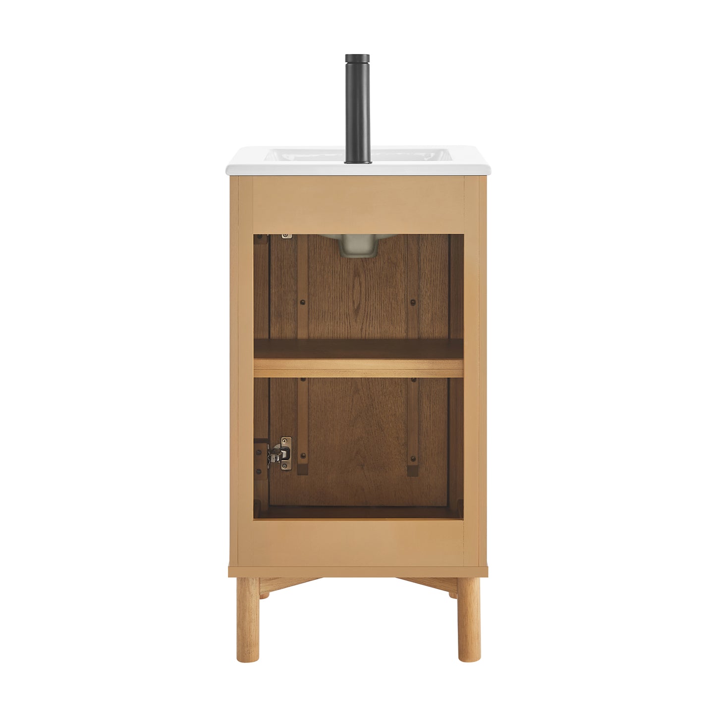 Mumbai 18" Single Bath Vanity in Oak Weathering Light Brown