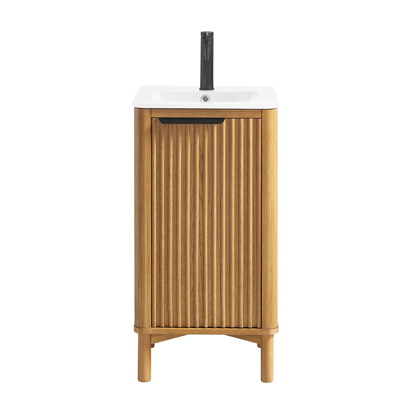 Mumbai 18" Single Bath Vanity in Oak Weathering Light Brown