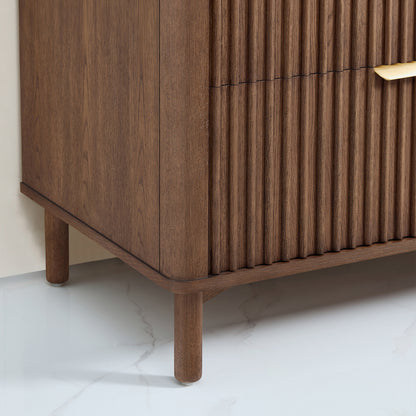 Mumbai 36" Single Sink Bath Vanity in Aged Dark Brown Oak