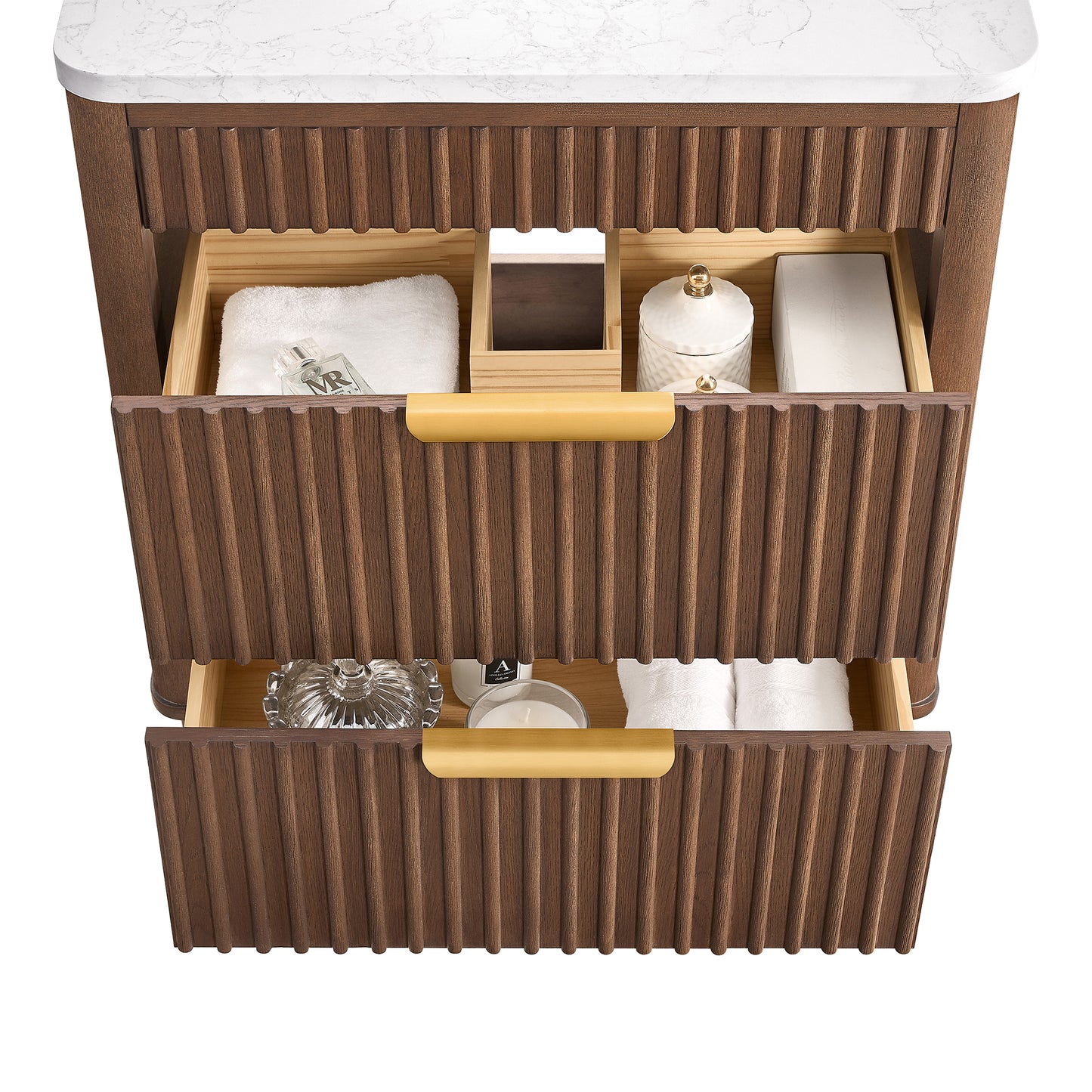 Mumbai 36" Single Sink Bath Vanity in Aged Dark Brown Oak