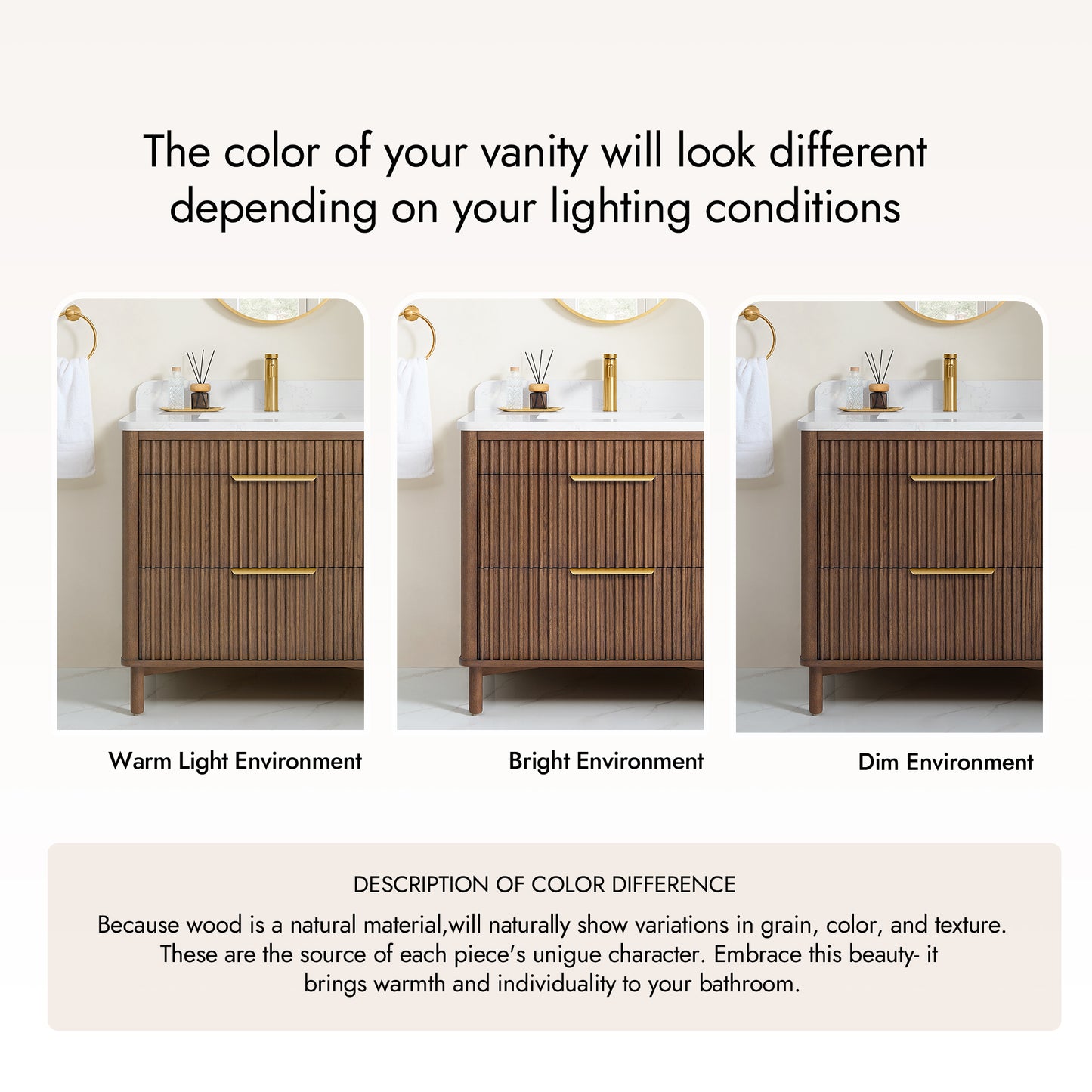 Mumbai 36" Single Sink Bath Vanity in Aged Dark Brown Oak