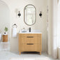 Mumbai 36" Single Sink Bath Vanity in Oak Weathering Light Brown