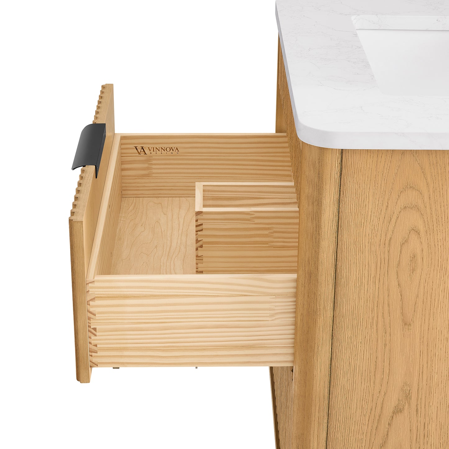 Mumbai 36" Single Sink Bath Vanity in Oak Weathering Light Brown