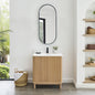 Seoul Bath Vanity with Grain Composite Stone Top