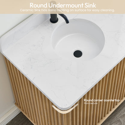 Seoul 72" Double Vanity in Washed Ash Grey with White Grain Composite Stone Top