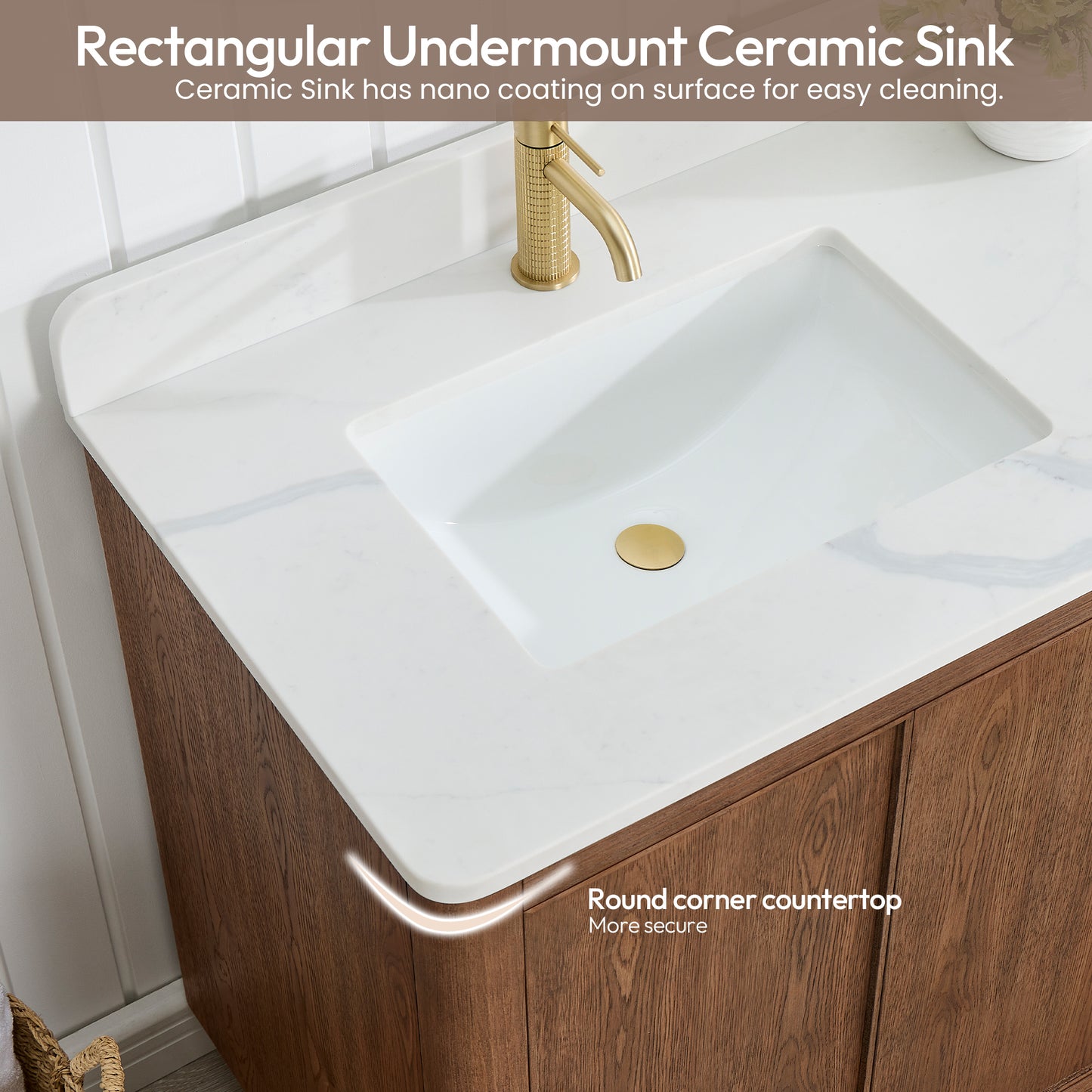 Cairo 60" Floating Single Bath Vanity in Washed Ash Grey with Fish Maw White Quartz Stone Top