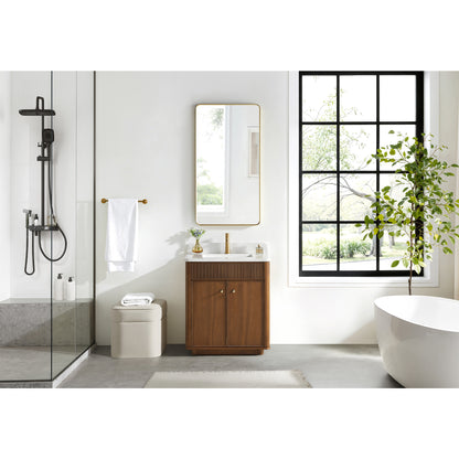 Zogno 30" Single Sink Bath Vanity in Natural Walnut
