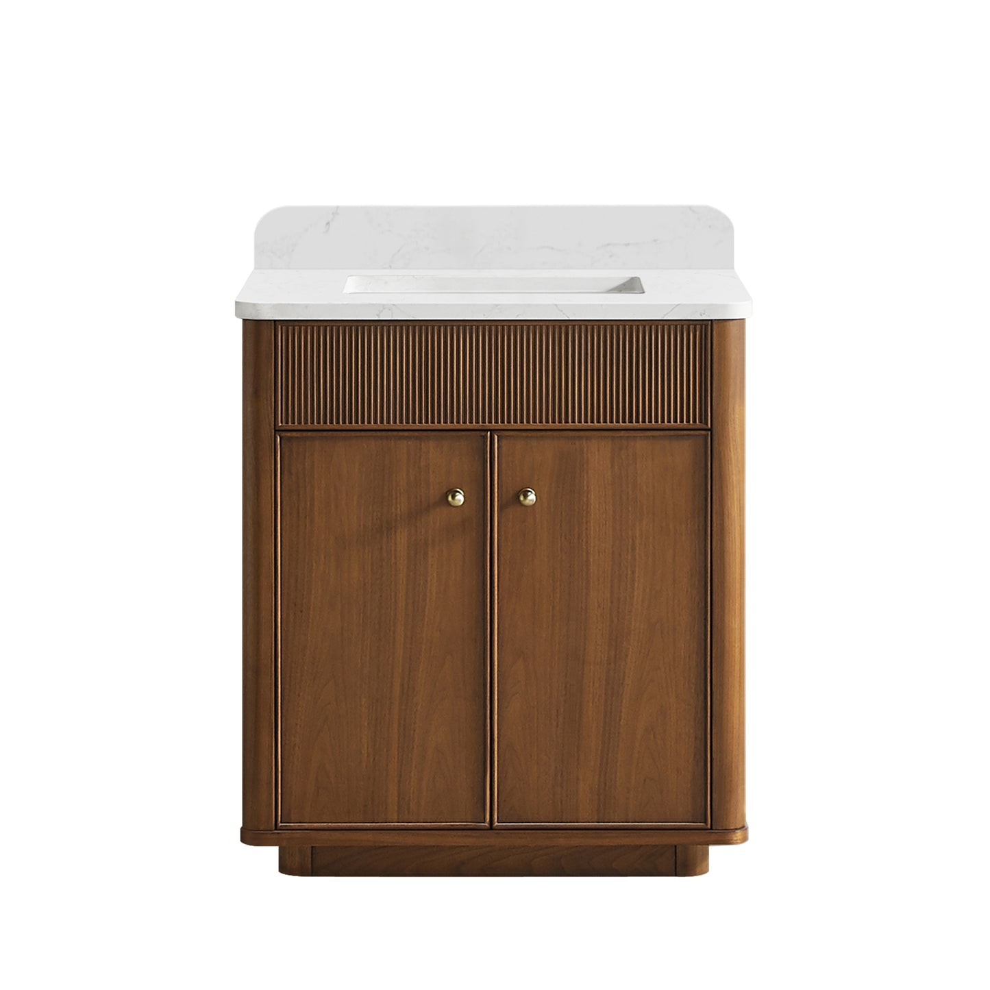 Zogno 30" Single Sink Bath Vanity in Natural Walnut