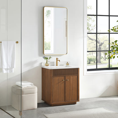 Zogno 30" Single Sink Bath Vanity in Natural Walnut
