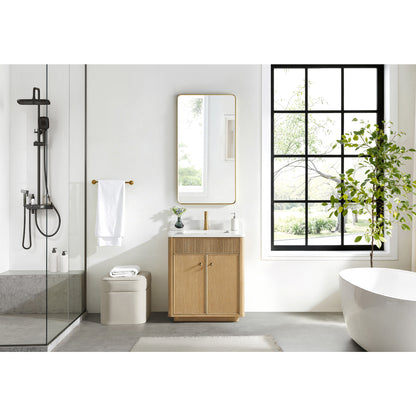 Zogno 30" Single Sink Bath Vanity in Washed Ash Grey