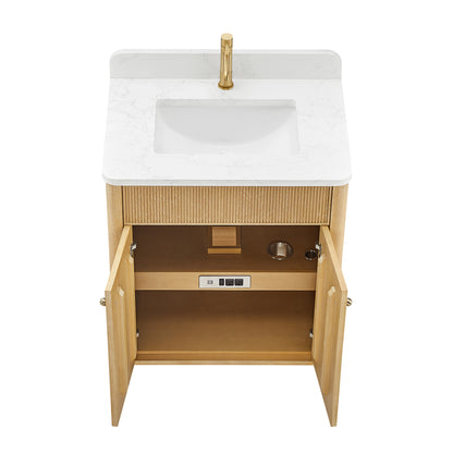 Zogno 30" Single Sink Bath Vanity in Washed Ash Grey