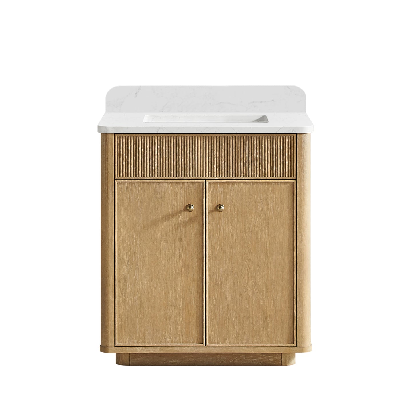Zogno 30" Single Sink Bath Vanity in Washed Ash Grey