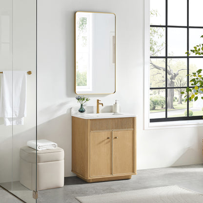 Zogno 30" Single Sink Bath Vanity in Washed Ash Grey