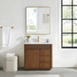 Zogno 36" Single Sink Bath Vanity in Natural Walnut