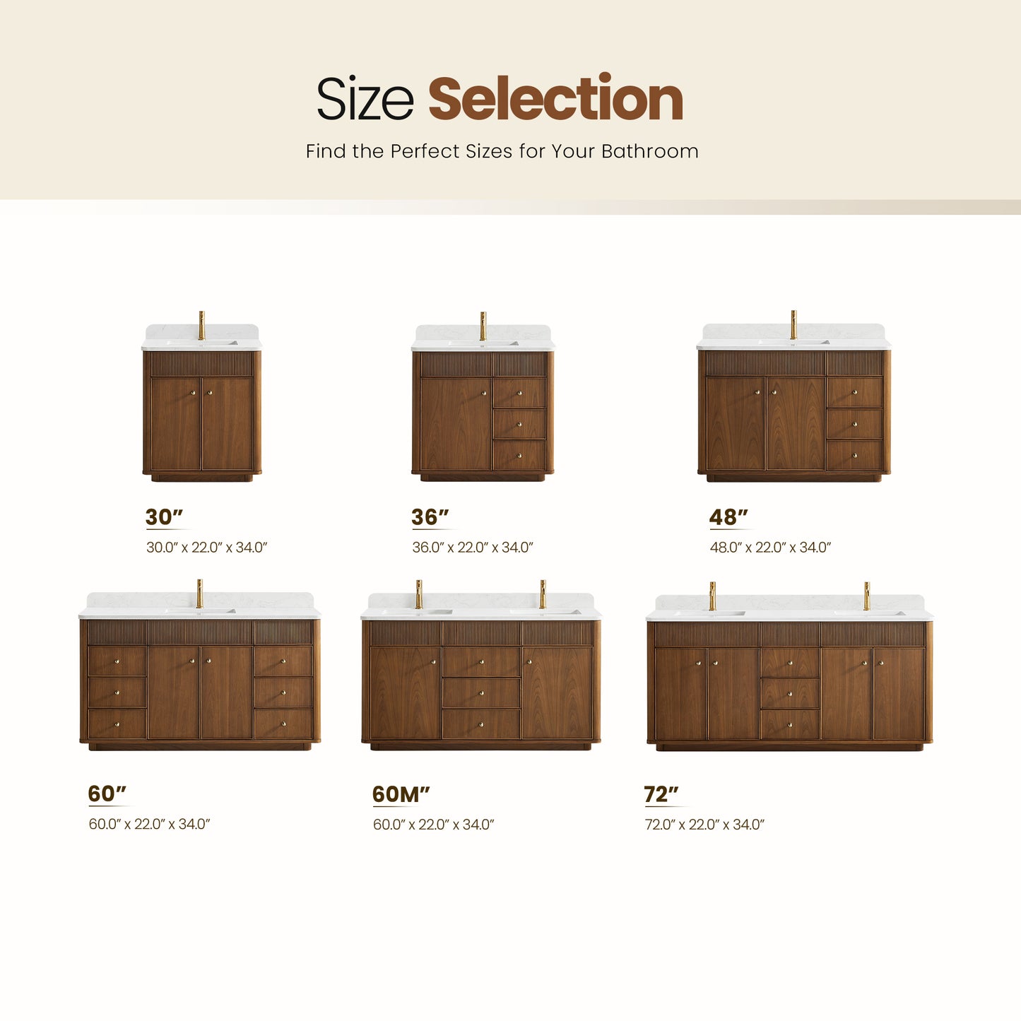 Zogno 36" Single Sink Bath Vanity in Natural Walnut